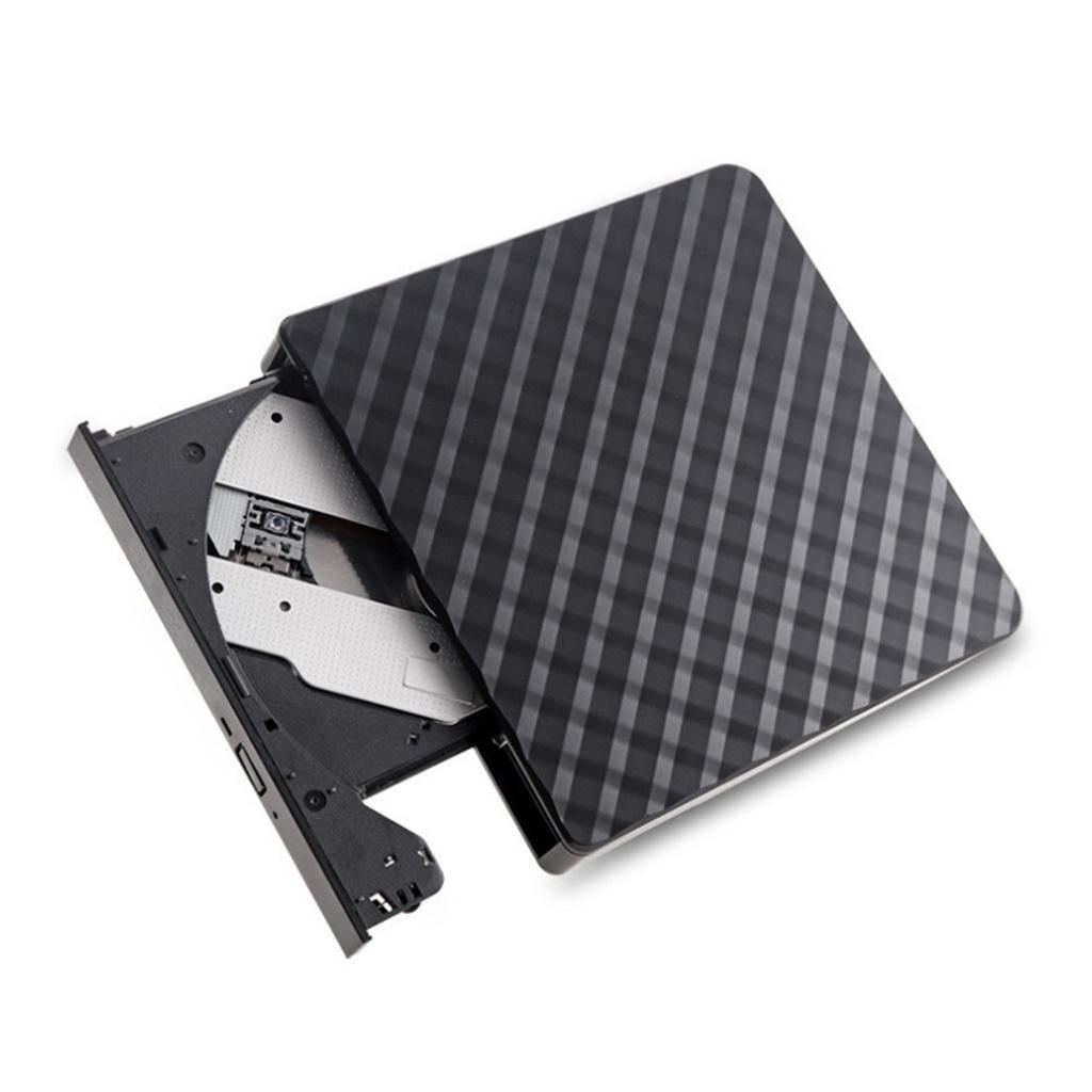USB 3.0 External DVD Burner Portable USB3.0 Type-C CD/DVD Reader Drive Black