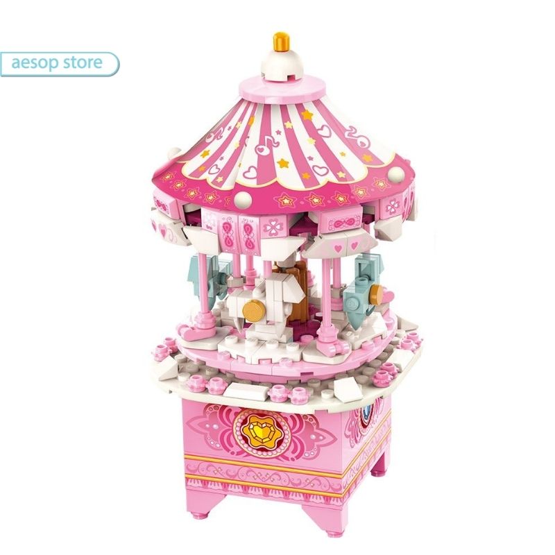 Đồ chơi lắp ráp Mô hình hộp nhạc - Fantasy Land Qman 42107