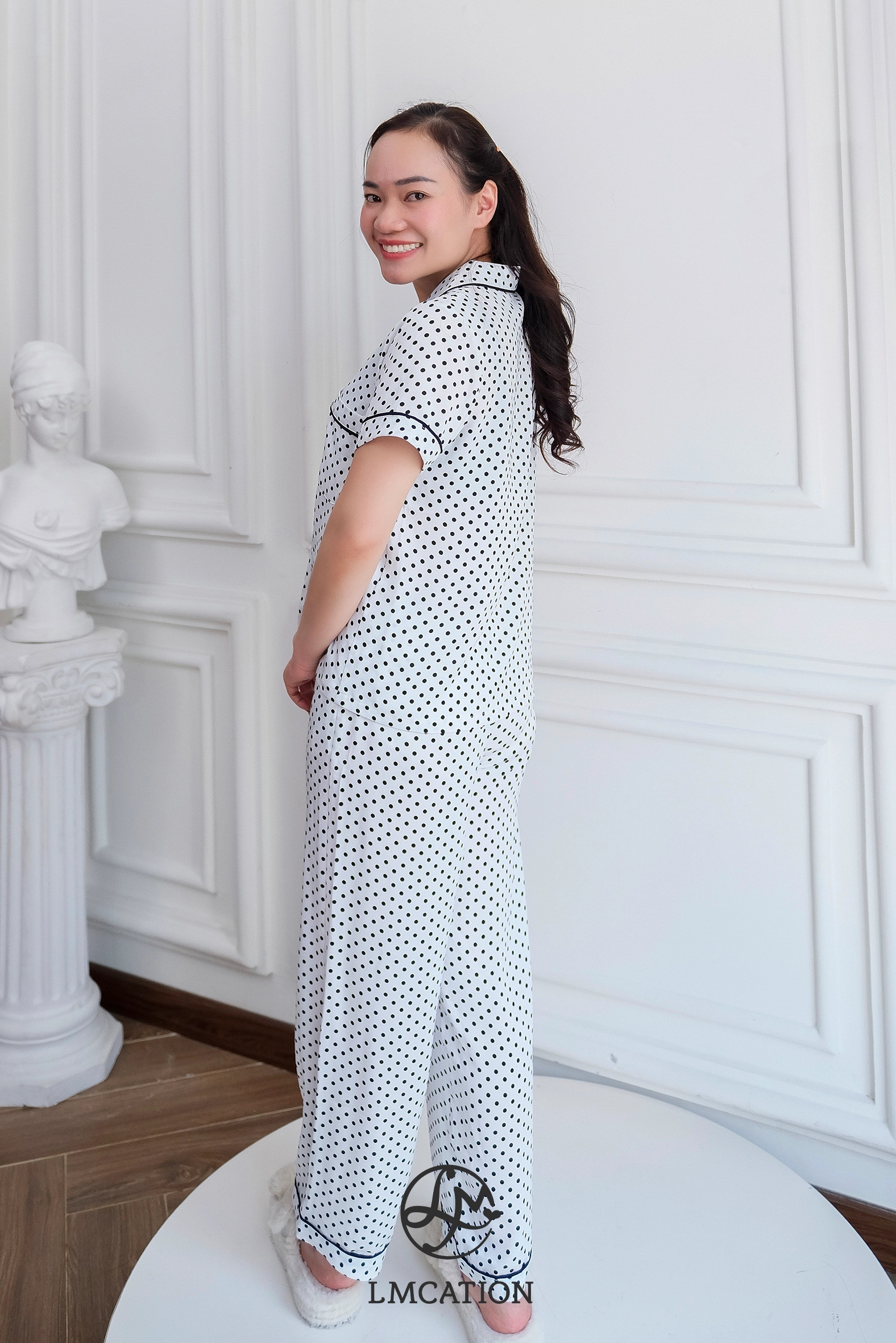Bộ đồ Pijama LMcation Kaia - chấm bi