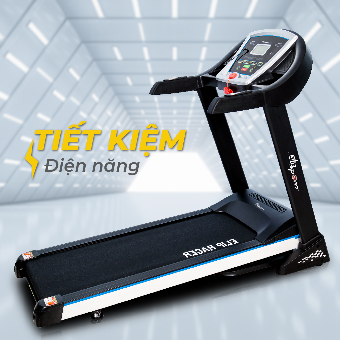 Máy chạy bộ điện ĐƠN NĂNG ELIP RACER - 2.5 HP