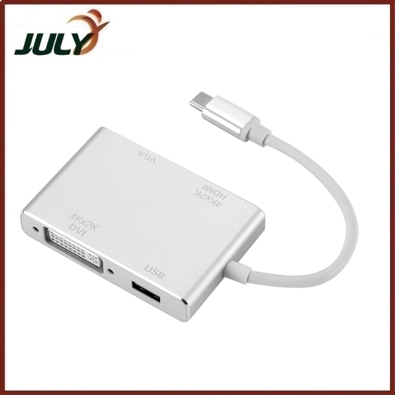 Cáp Chuyển Type-C ra HDMI, VGA, DVI, USB 3.0 - JL