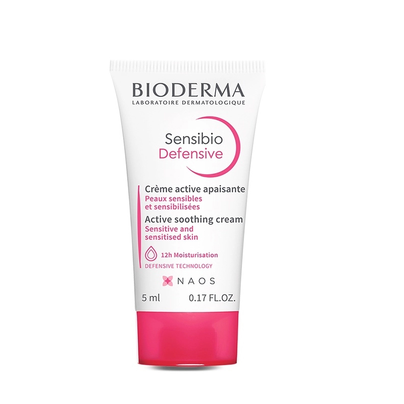 Kem dưỡng ẩm và làm dịu da, dành cho da nhạy cảm Bioderma Sensibio Defensive 5ml