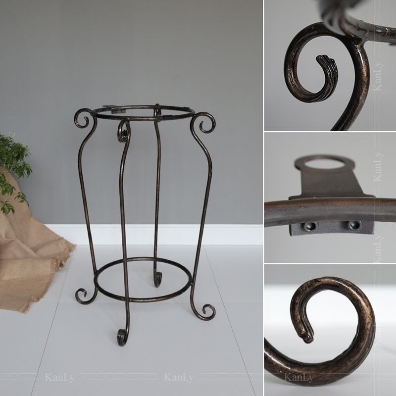 Kệ Lavabo chân đứng sắt Mỹ thuật kanly / Giá đỡ lavabo chân đứng sắt Mỹ thật