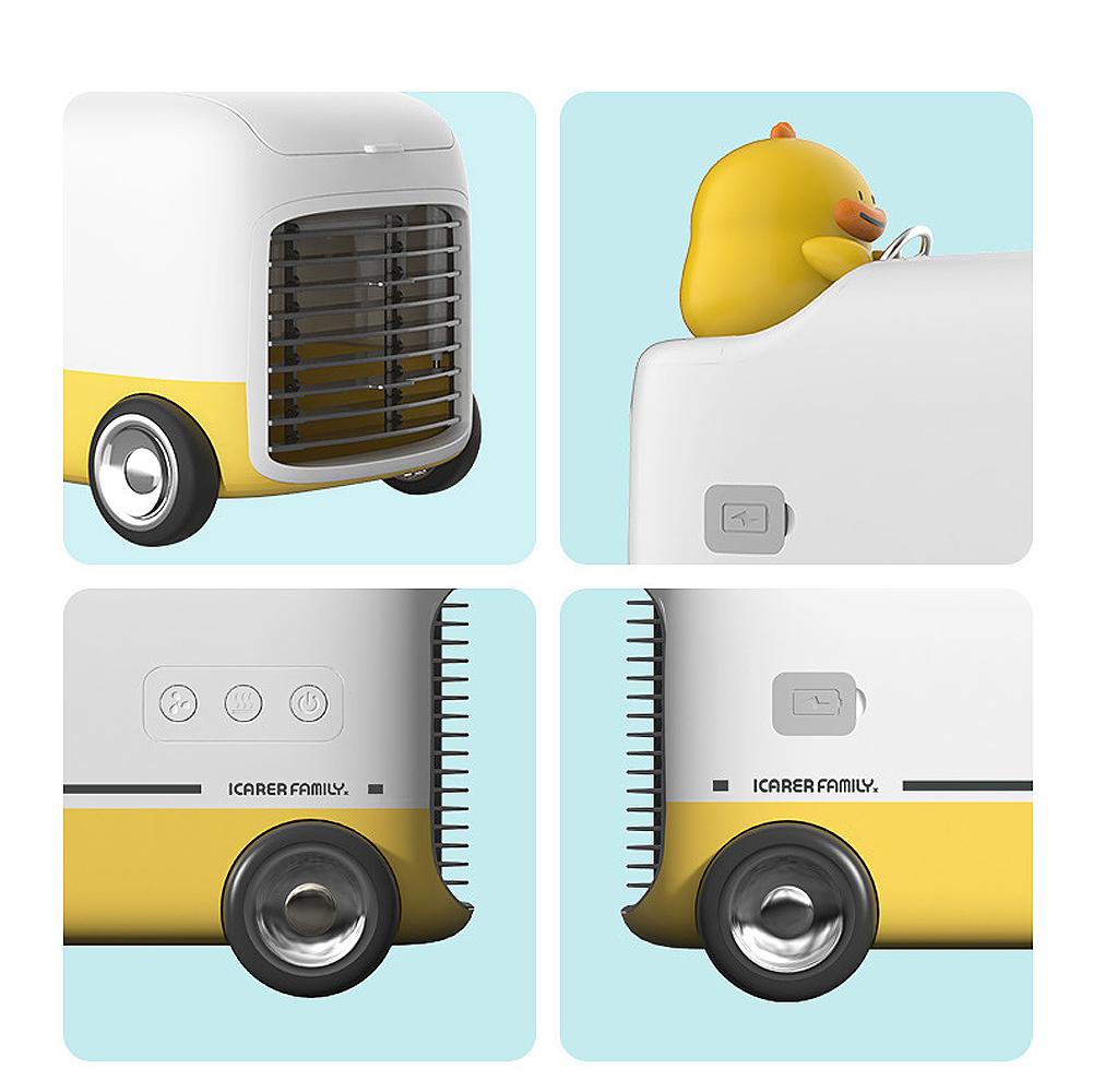 Mini USB Air Cooler Cute Portable Air Conditioner Humidifier Purifier Desktop Air Cooling Fan Air Cooler Fan for office