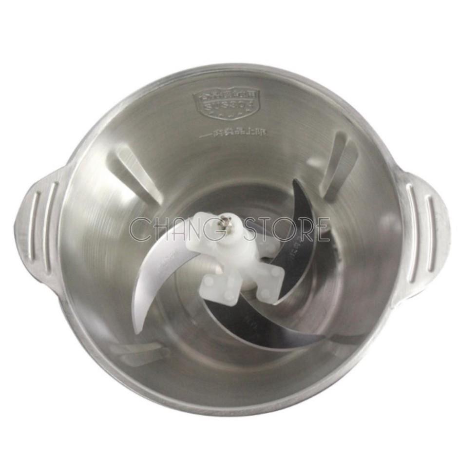 Máy Xay Thịt Đa Năng Cối INOX 304 2L Công Suất 250W, 4 Lưỡi, Cối xay thực phẩm Đa Năng | (HK2)