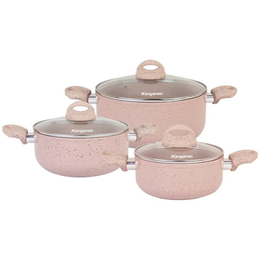 Bộ nồi nhôm Kangaroo đáy từ - KG933
