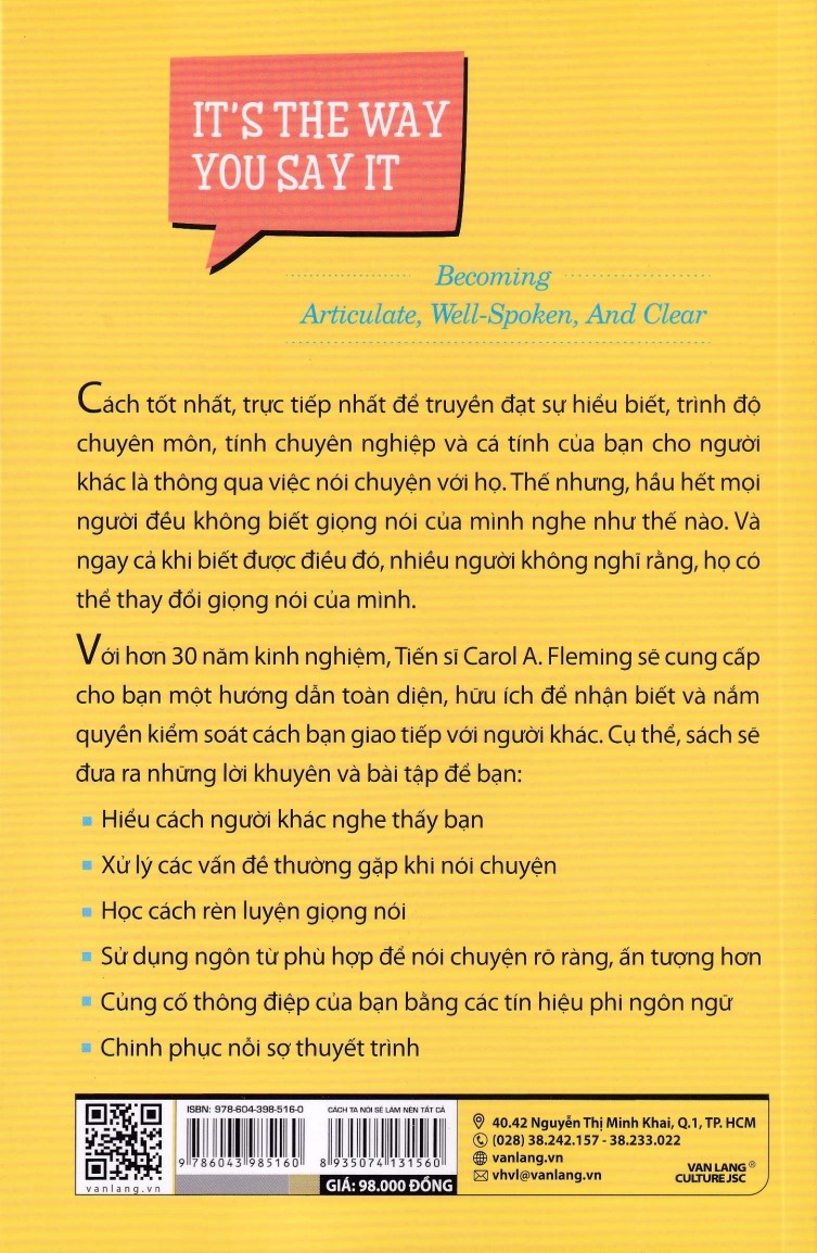 CÁCH TA NÓI SẼ LÀM NÊN TẤT CẢ