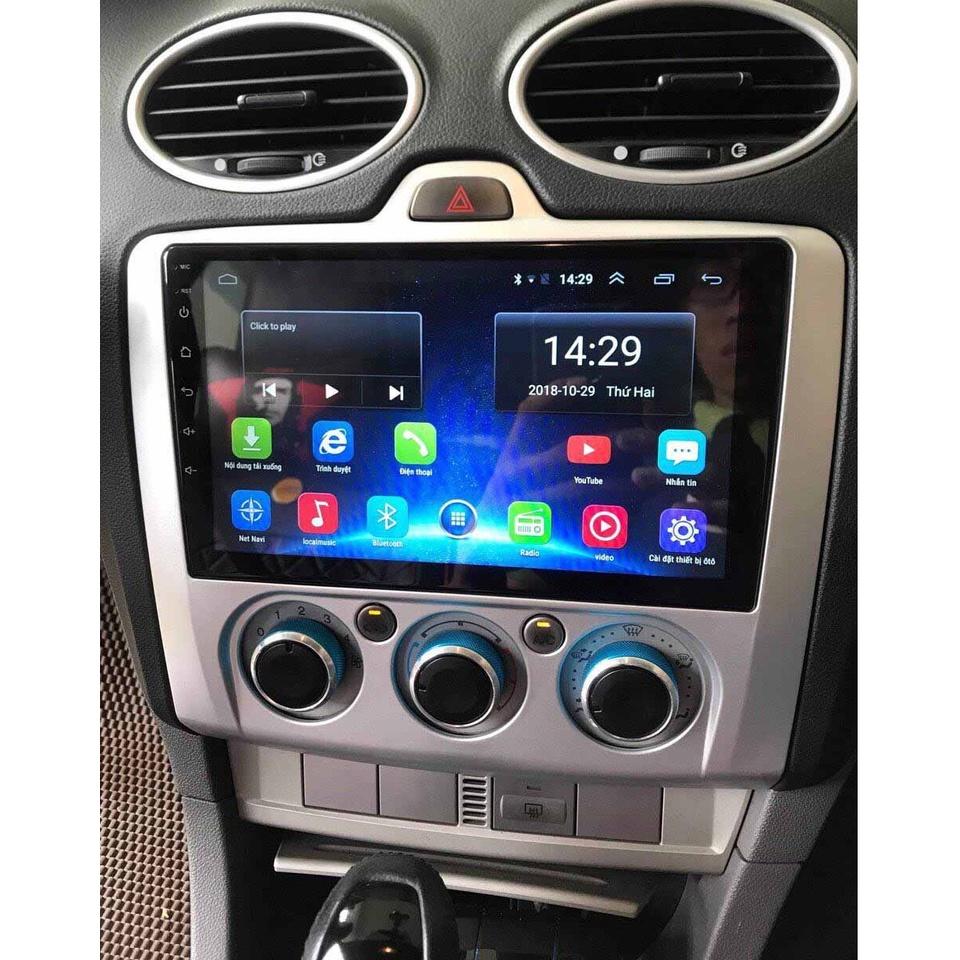 Mặt dưỡng kèm dây nguồn lắp màn hình android cho xe FORD FOCUS 2006-2012