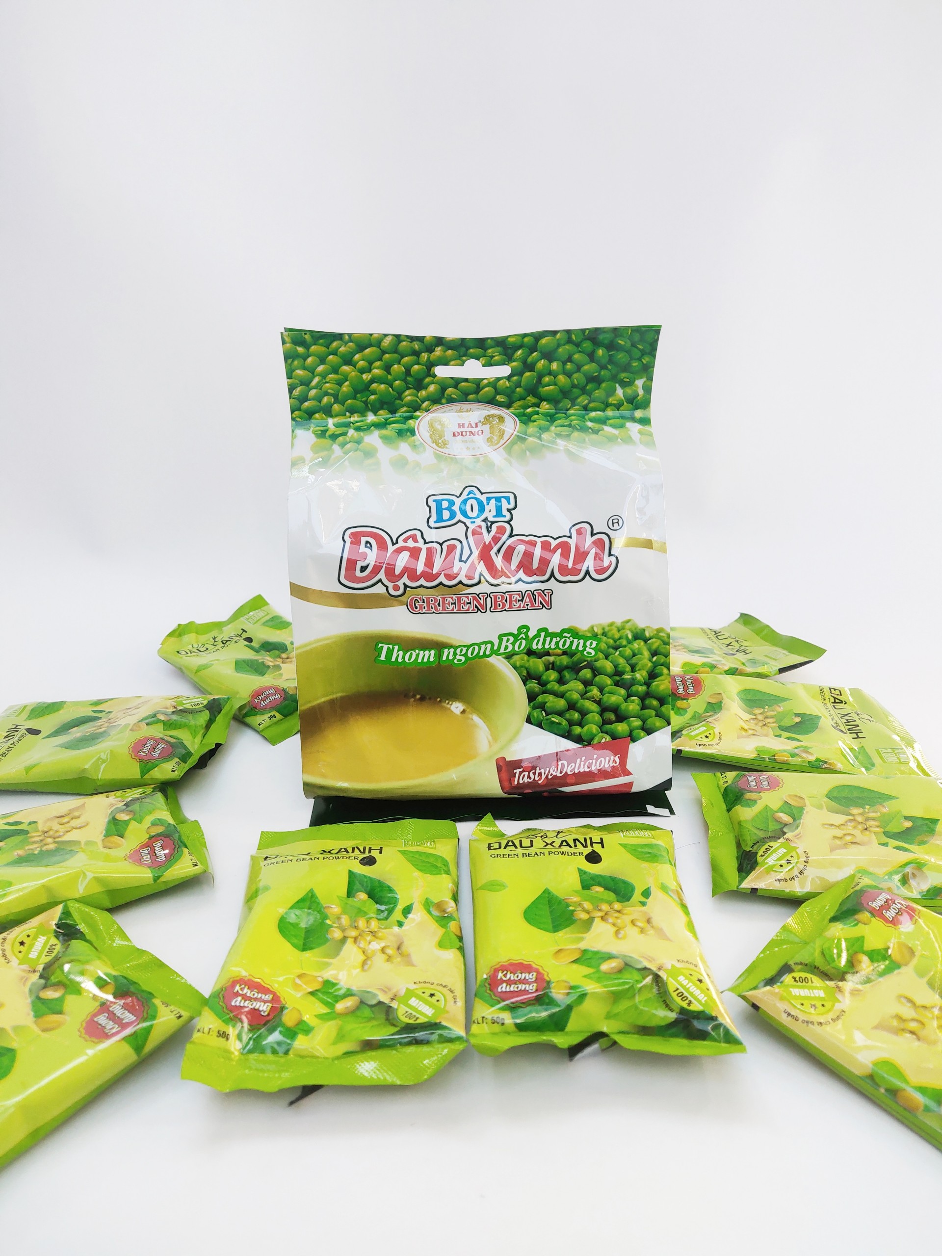 Bột đậu xanh nguyên chất Hải Dung - đậu xanh nguyên hạt tươi ngon, siêu thơm, sánh mịn