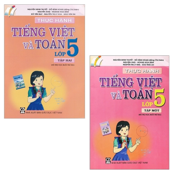 Combo Thực Hành Tiếng Việt Và Toán - Lớp 5: Tập 1 Và 2 (Bộ 2 Tập)