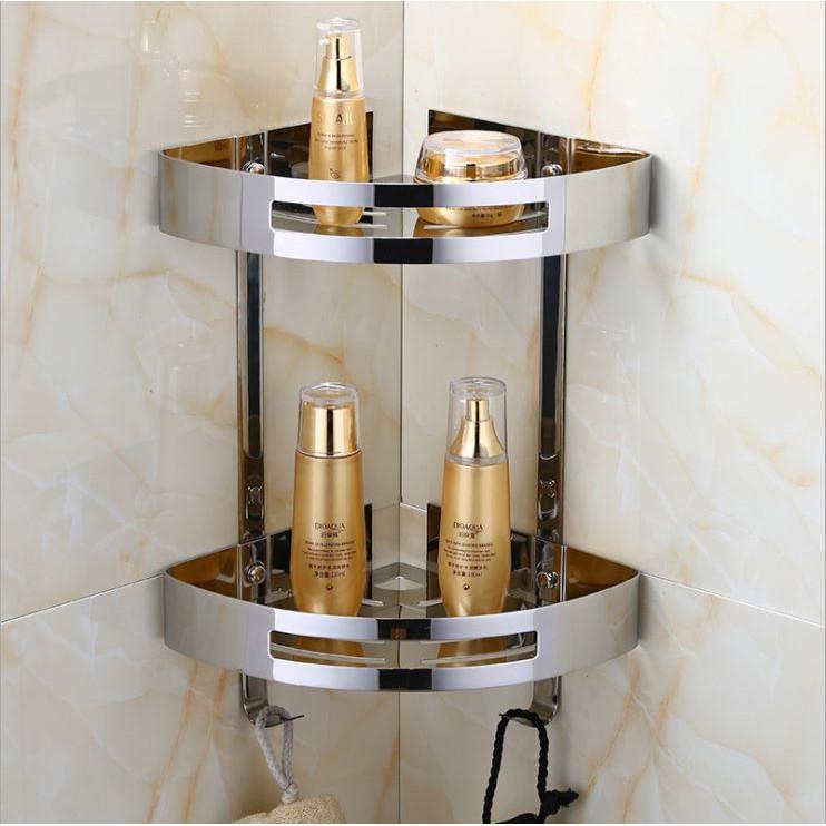 Kệ góc bằng Inox 304 dày sáng bóng cao cấp