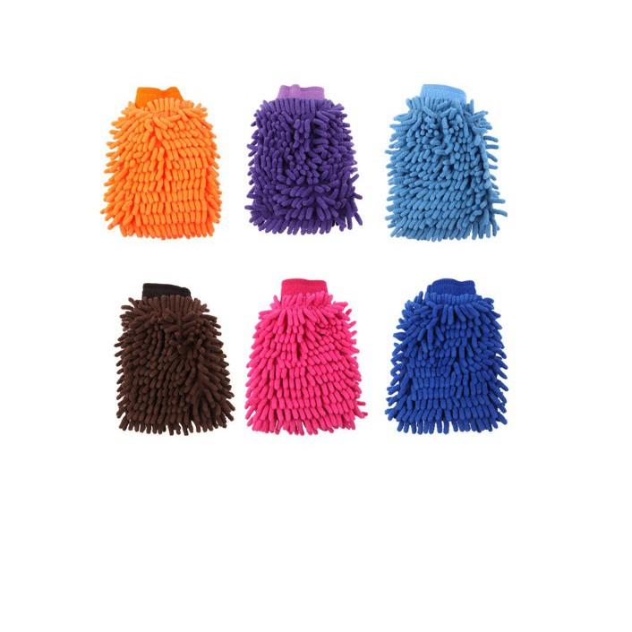 Bộ 03 Găng Tay Lau Chùi Vệ Sinh Ô Tô Đa Năng Size lớn 22*18cm