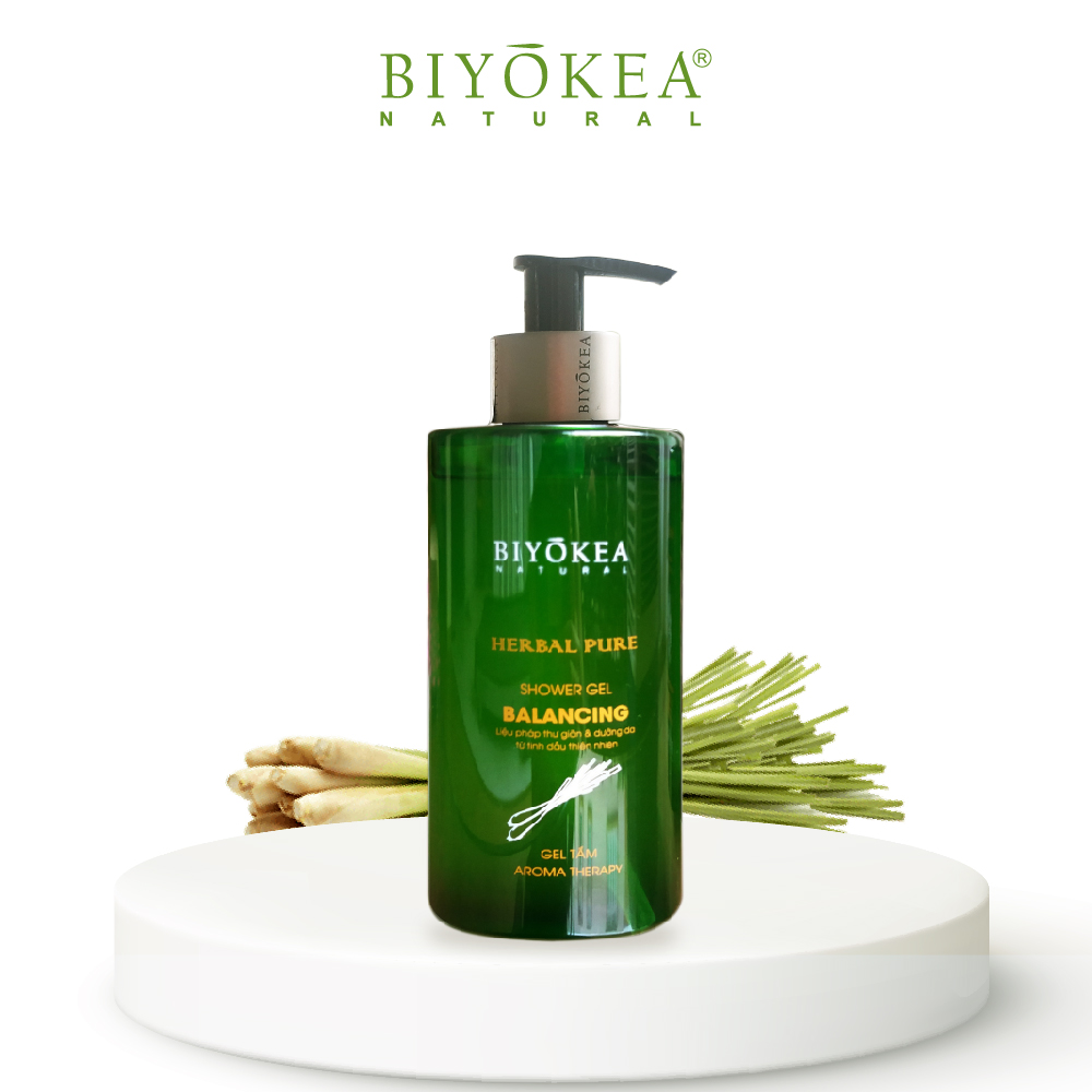 Biyokea Herbal Pure - Sữa tắm gel Balancing 320ml