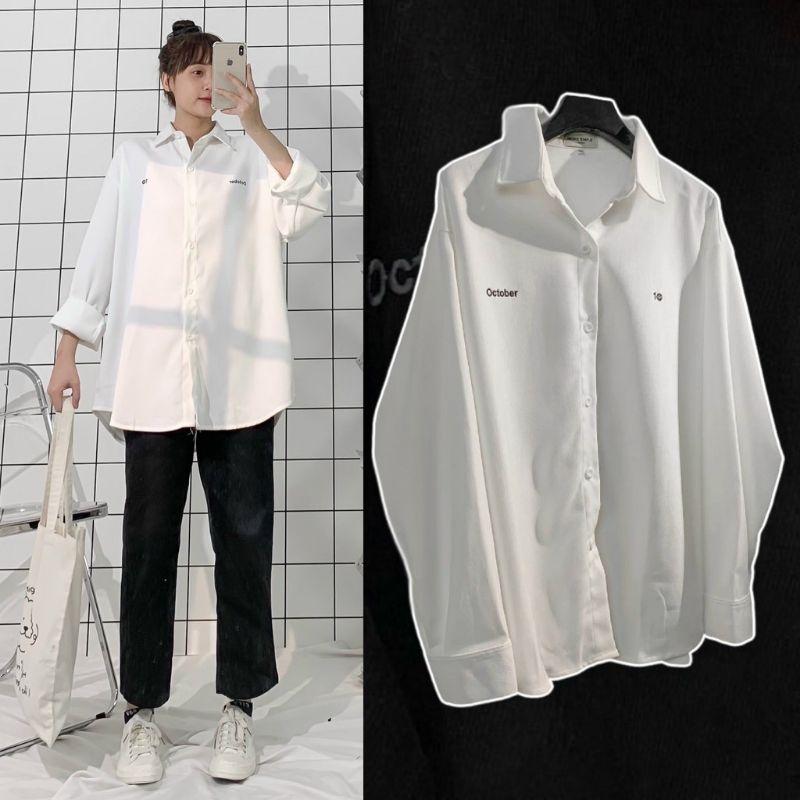 Áo Khoác Kiểu Sơ Mi Da Lộn Yoyo Chống Nắng Nam Nữ CặpHOT RẺ ĐẸPÁo Sơ Mi Teen Unisex Rộng Tay Dài Số 10 Couple Shirt