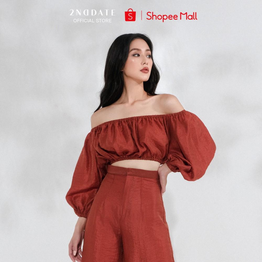 Hình ảnh Áo Croptop Tay Bồng 2NDDATE TOP028FR