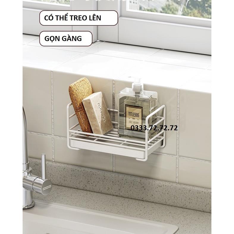Giá để giẻ rửa bát giẻ rửa bát, xà phòng, nước rửa bát có khay hứng nước tiện dụng