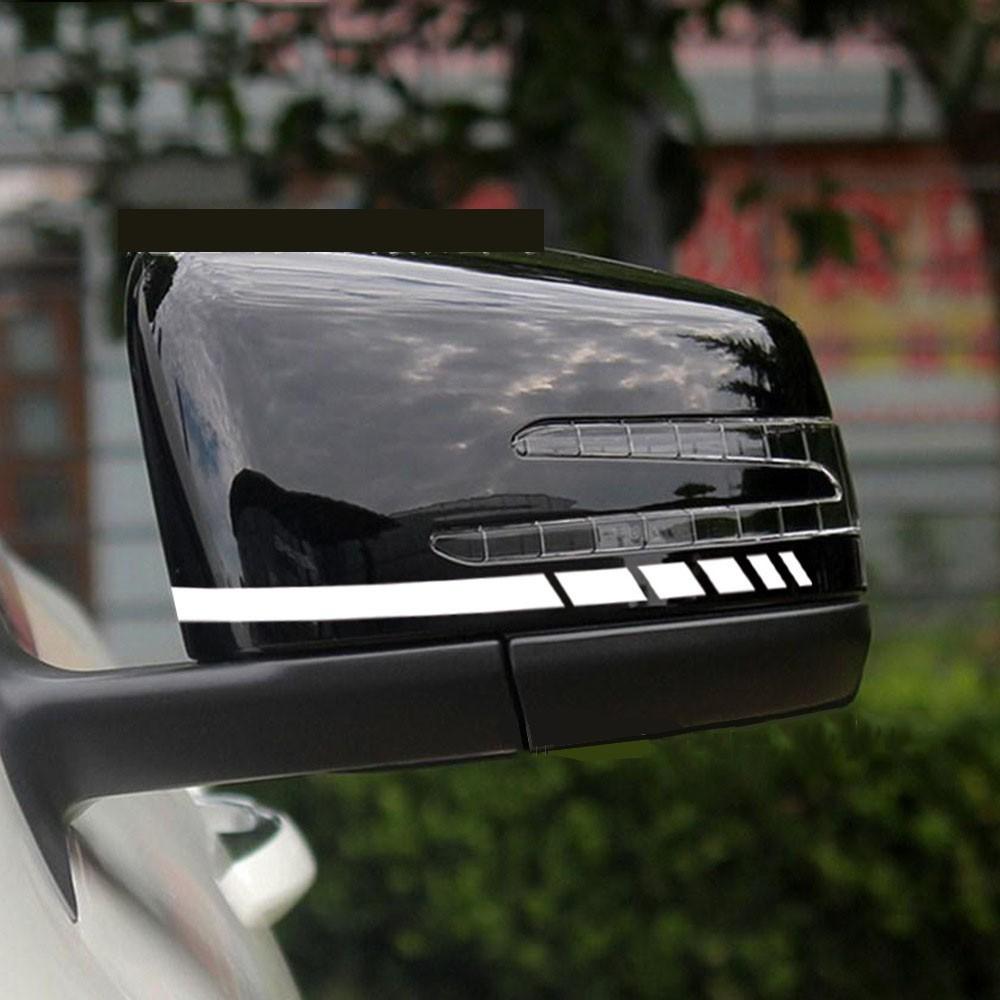 Decal Tem Dải Màu Phản Quang Dán Gương ô Tô