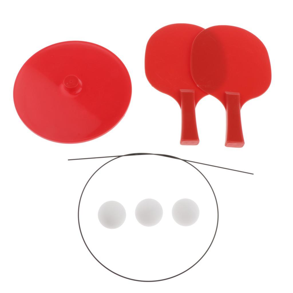 Table Tennis Trainer  Pong Balls Paddles for Training Practice - Easy to Assemble