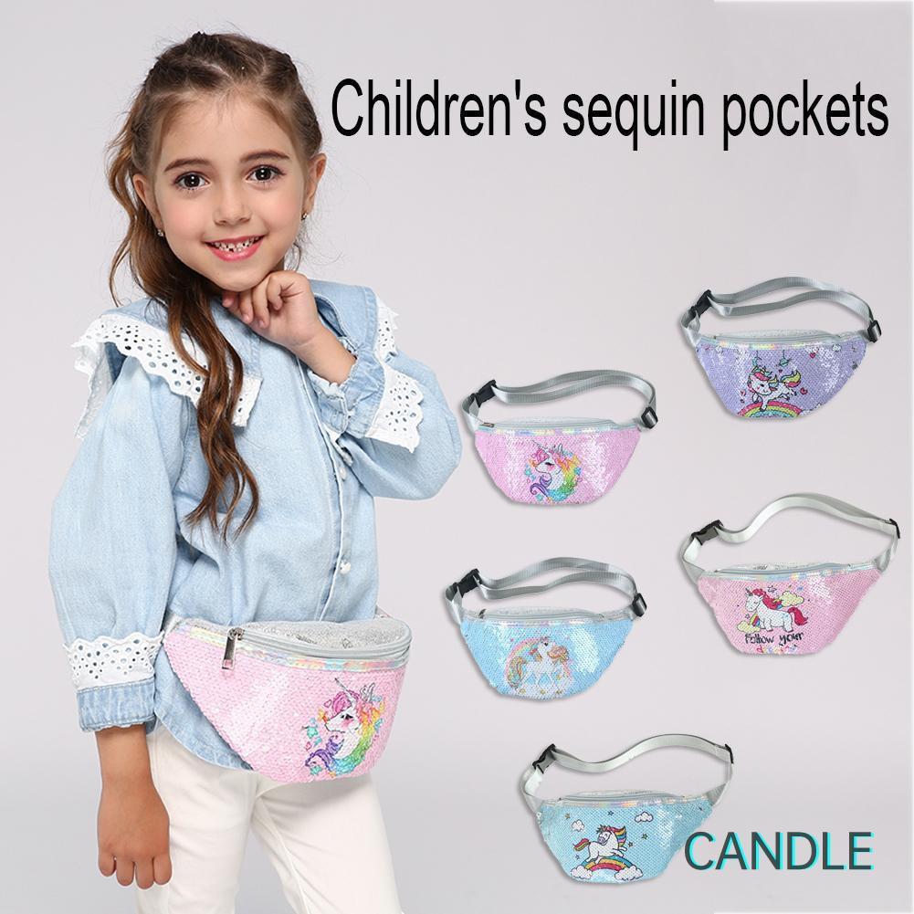Túi Đeo Chéo Hình Ngựa Pony Đính Kim Sa Lấp Lánh Cho Bé Gái