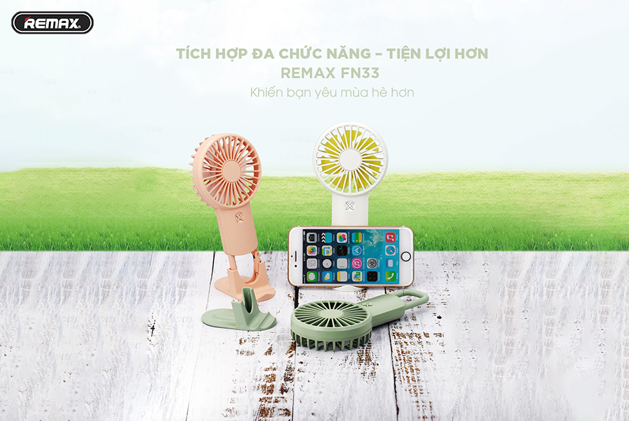 Quạt Mini USB REMAX RL-FN33 - Hàng Chính Hãng