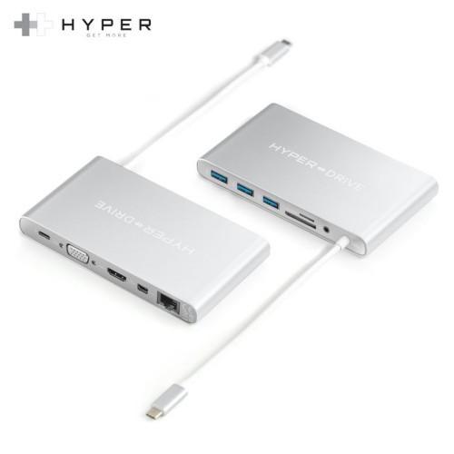 Cổng Chuyển Hyperdrive Ultimate Usb-C Cho Macbook,PC,Devices - Hàng Chính Hãng