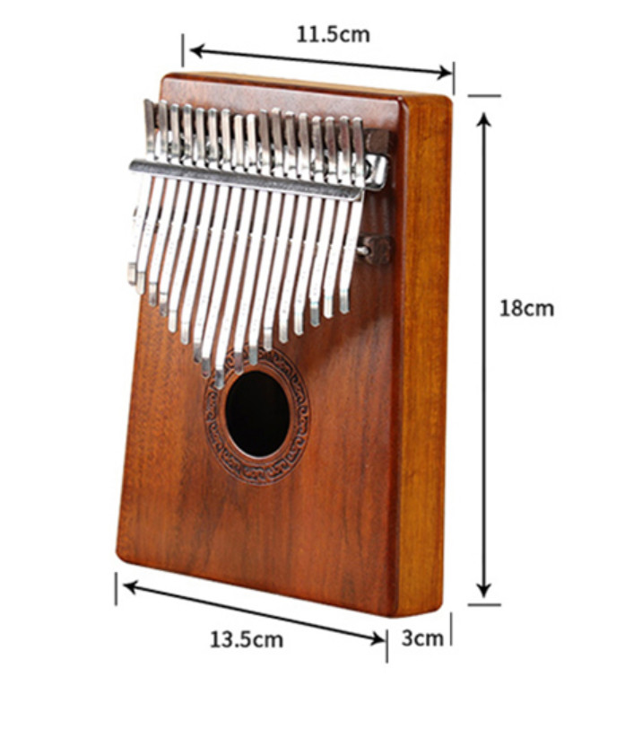 Kalimba 17 phím gỗ Mahagony JKLIM998 - Tặng túi đựng đàn xinh xắn