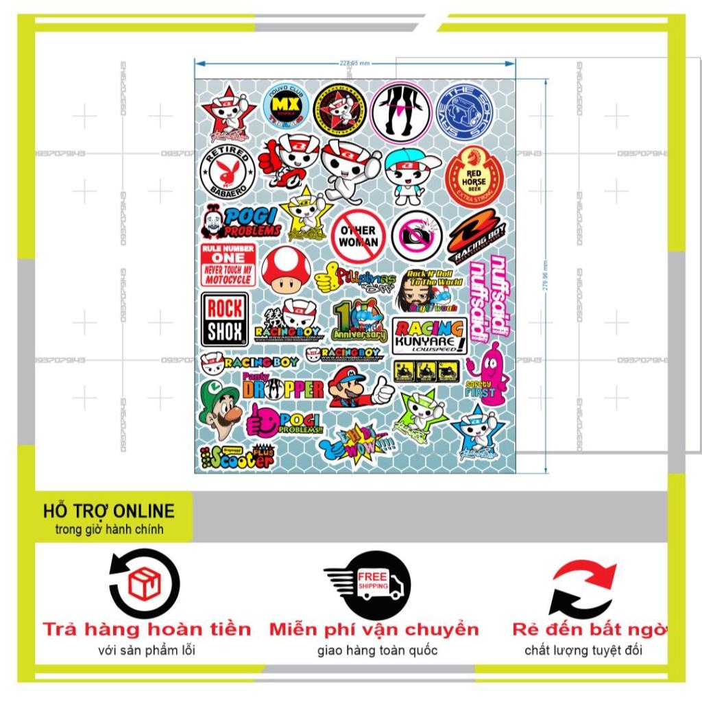 LOGO STICKER KUTE DÁN TRANG TRÍ ĐIỆN THOẠI XE MÁY 02 - BI DECAL