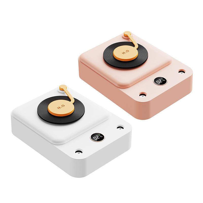 Retro Hát Tự Động Mini Máy Tạo Độ Ẩm Không Khí Tinh Máy Khuếch Tán Tinh Dầu Cho Nhà Xe Hơi USB Phun Sương Tạo Ẩm Hình Ếch Con Phun Sương Tạo Có Đèn LED Đèn Ngủ
