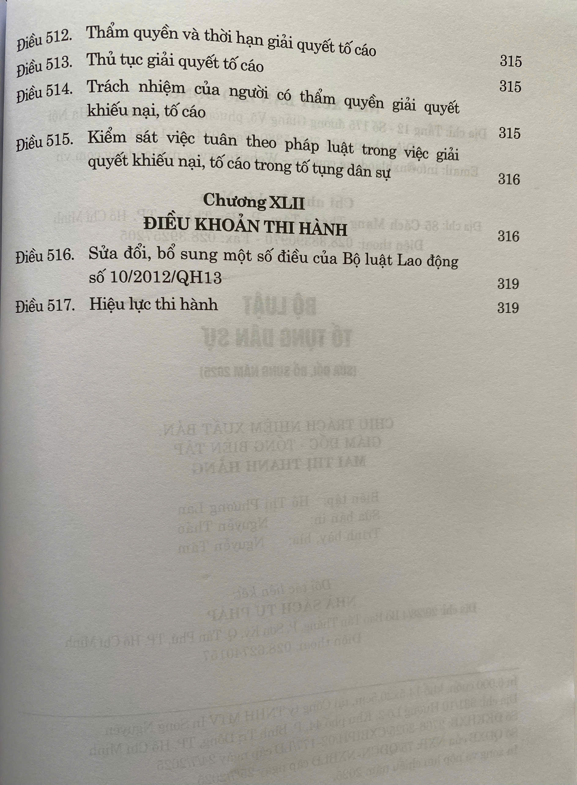 Bộ Luật Tố Tụng Dân Sự ( Sửa Đổi, Bổ Sung Năm 2025)