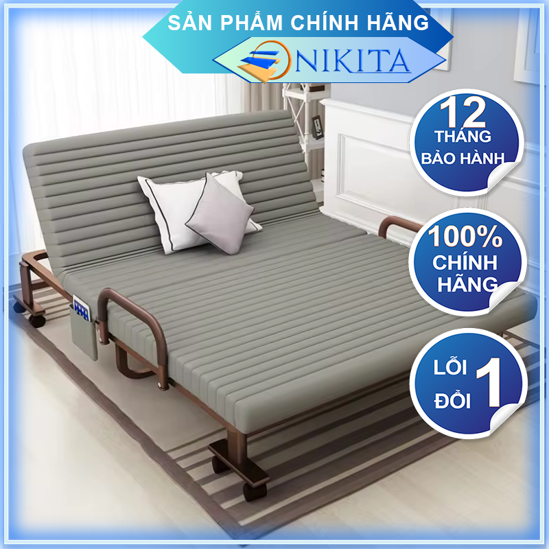 Giường Gấp Gọn Hàn Quốc Cao Cấp - Betlto20 Nhiều Size - Màu Sắc - 120X190X35 Cm - Xám Ghi