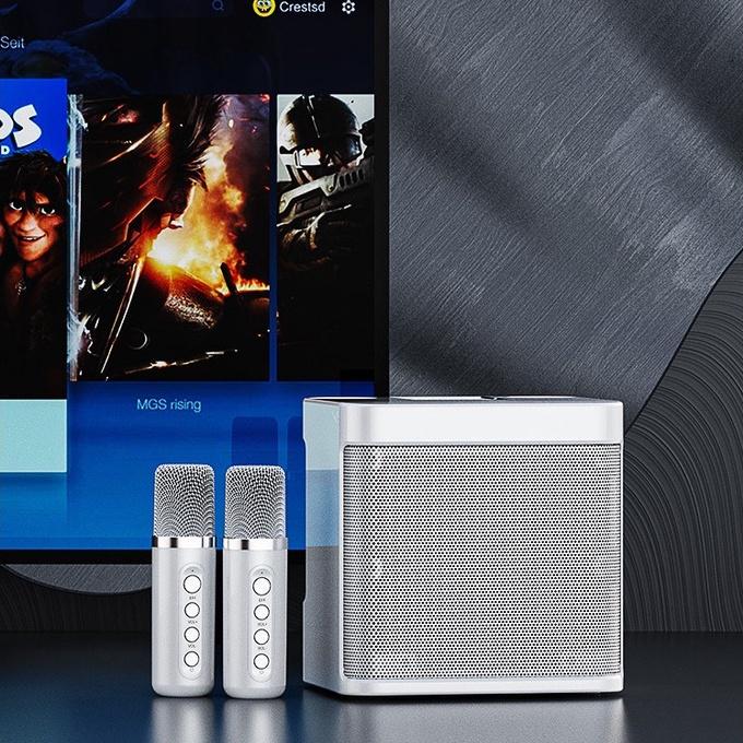 Loa Karaoke Bluetooth YS 203 Kèm 2 Micro Không Dây Siêu Hay, Mới 2022