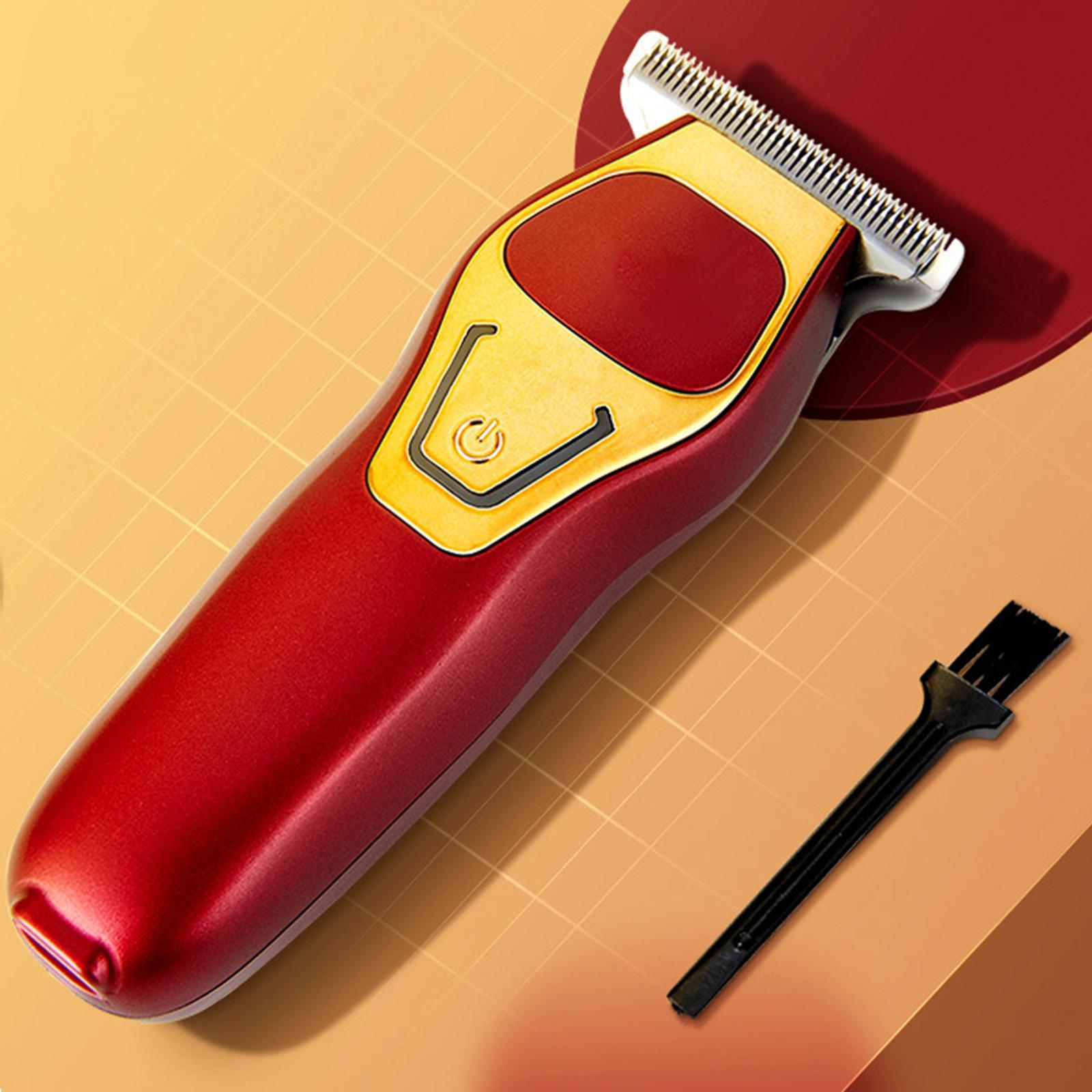 Electric Men's hair Beard USB Charging Grooming Red