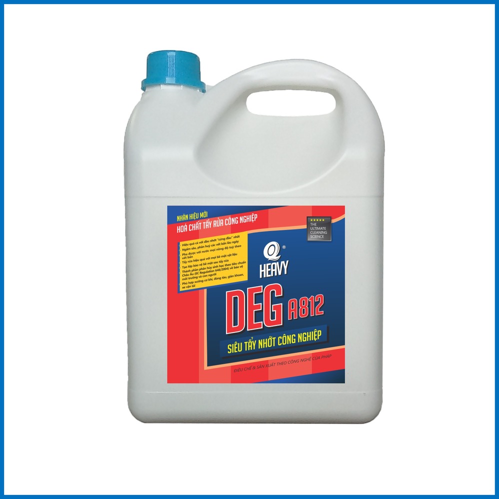 Siêu tẩy nhớt công nghiệp AVCOChem - Siêu Tiết Kiệm - DEG A-812 - Can 4 lít - Hàng Chính Hãng