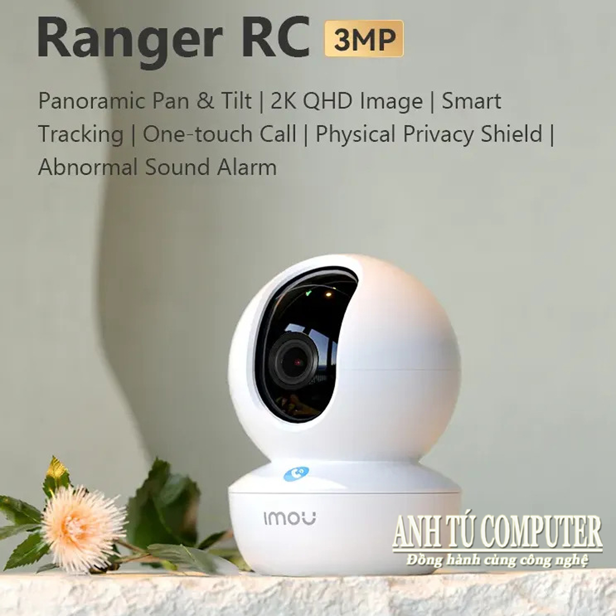 Camera WiFi quay quét 3MP IMOU RC IPC-GK2CP-3C0WR hàng chính hãng