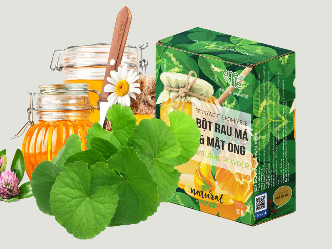 Bột Mật Ong Rau Má Tự Nhiên OneLife (Hộp 50gr)