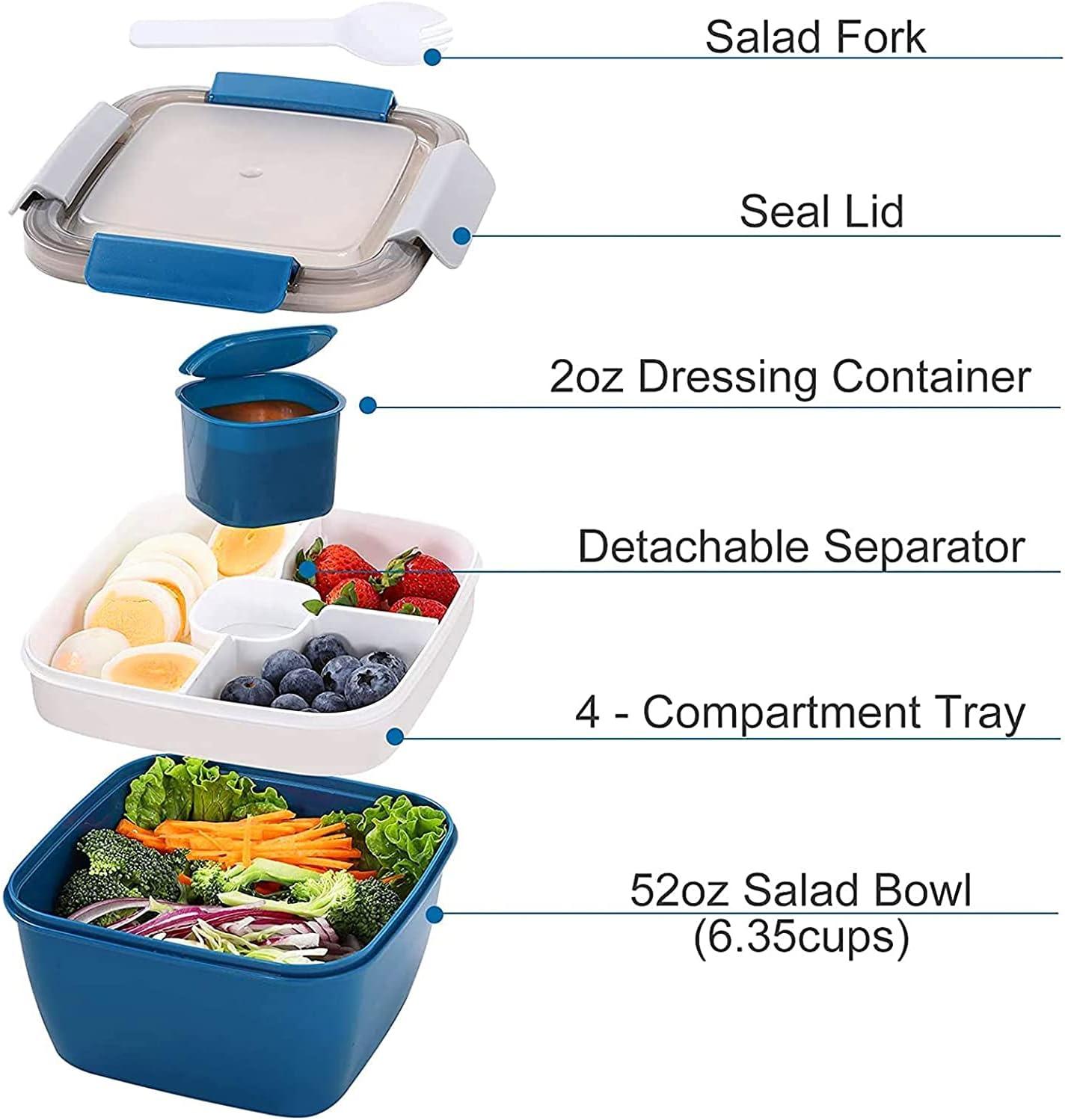 Hộp ăn trưa bento bento hộp salad container với hộp đựng đồ 3 hộp salad hộp salad to-go
