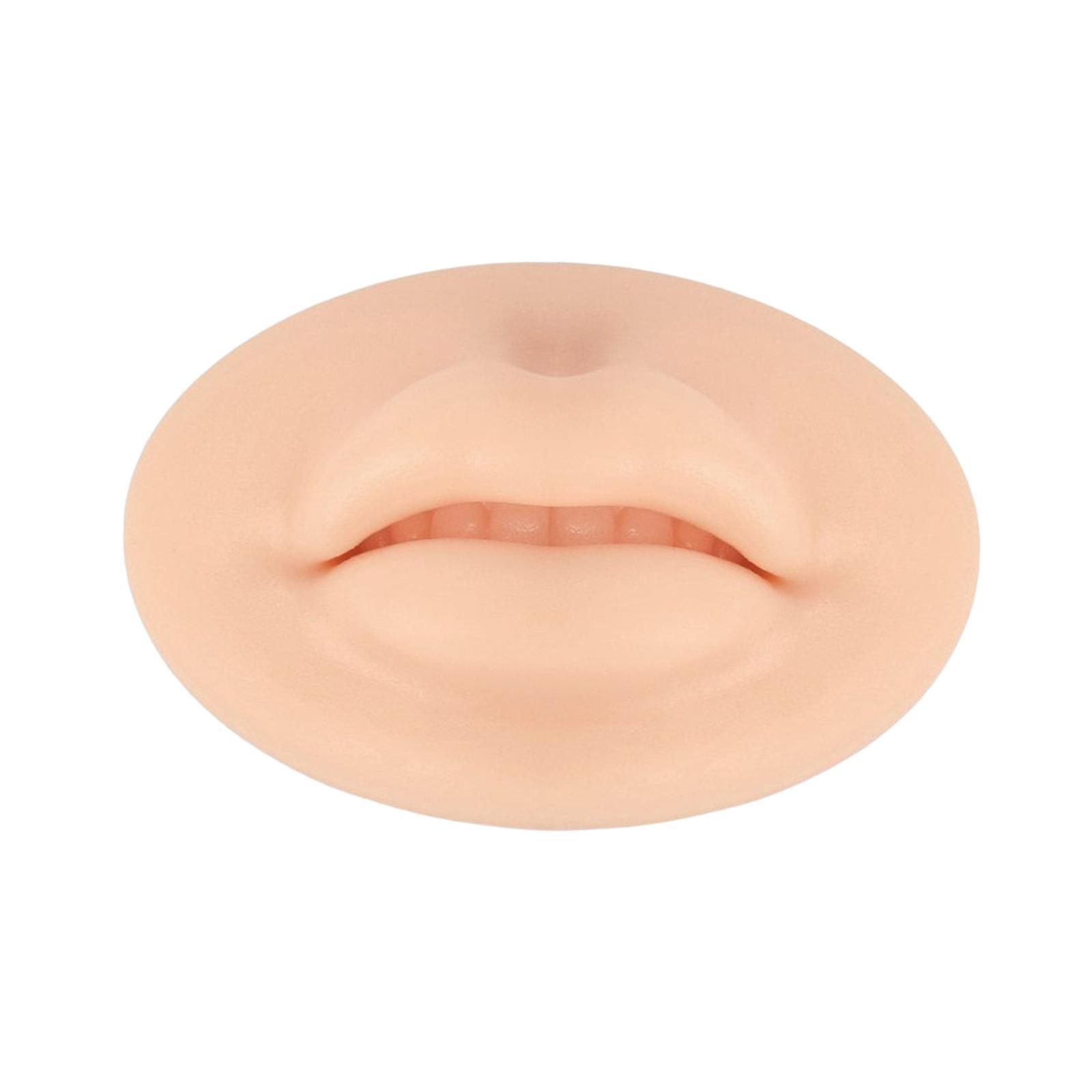 3D Silicone Lip Practice Skin Durable Waterproof for Training Accessories