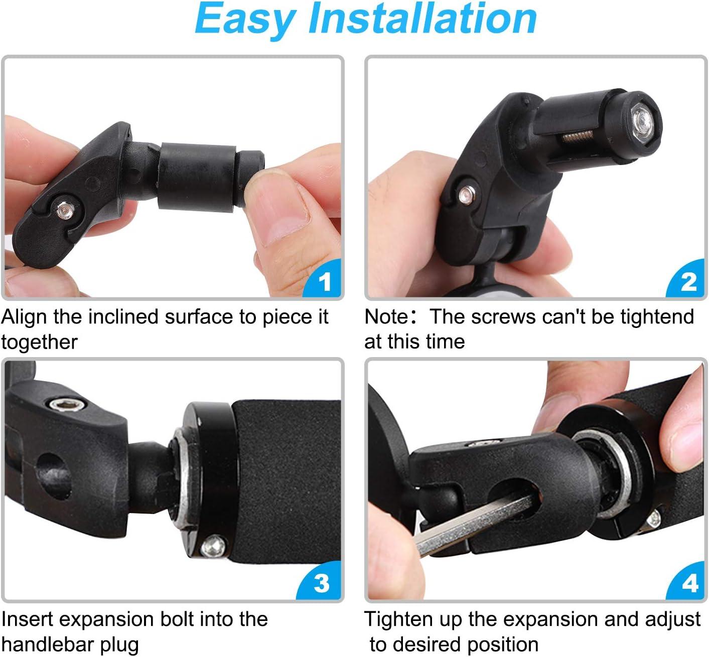 Gương Xe Đạp 2 Cái, Tay Lái Có Thể Điều Chỉnh 360 Độ Độ Nét Cao Gương Cầu Lồi Gương Xe Đạp Cho Xe Đạp Đường Núi Xe Đạp Xe Máy