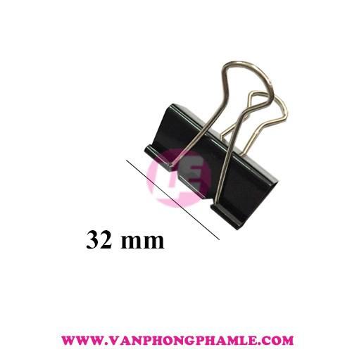 Kẹp bướm 32mm đen (Hộp 12 Cái)