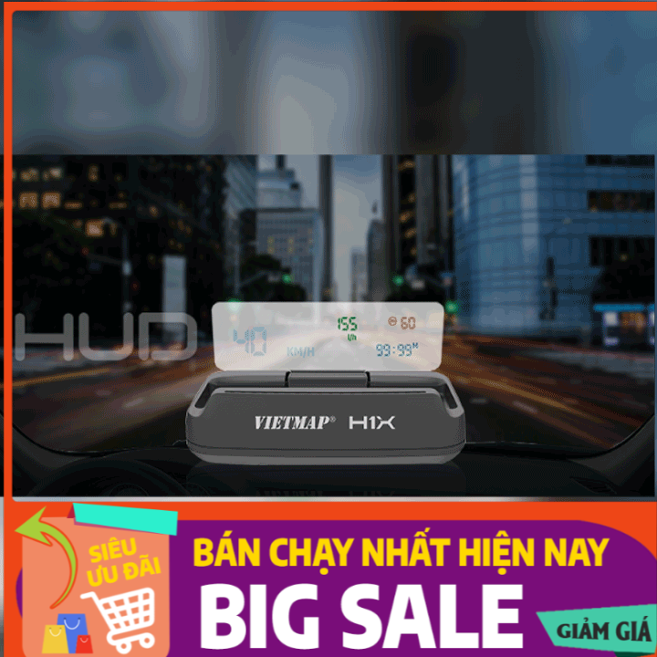 Màn hình hiển thị thông tin Vietmap HUD H1X - Hàng chính hãng