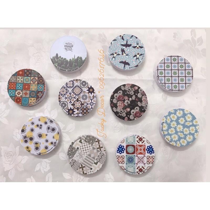 Miếng LÓT CỐC hoạ tiết Vintage, CHỐNG THẤM NƯỚC, SIÊU BỀN - Hàng Đẹp