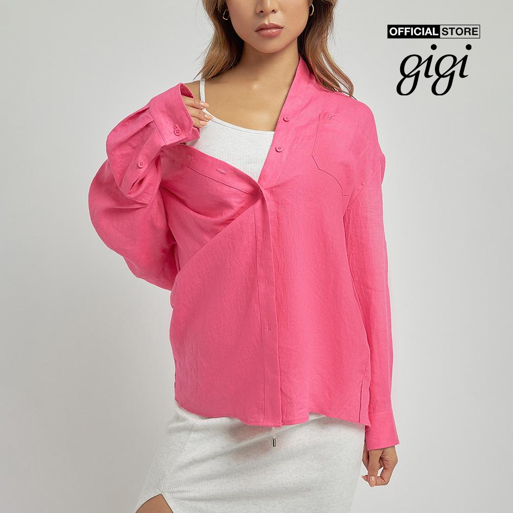 GIGI - Áo sơ mi nữ tay dài phom suông hiện đại G1107T221231-43-Size:36