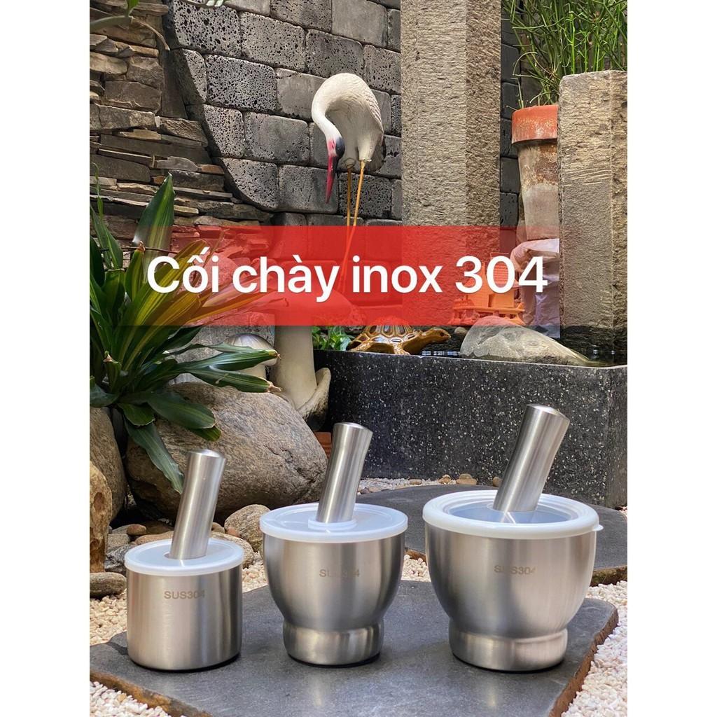 Bộ cối chày inox CAO CẤP 304 SIZE 9.7 X 9.2 CM