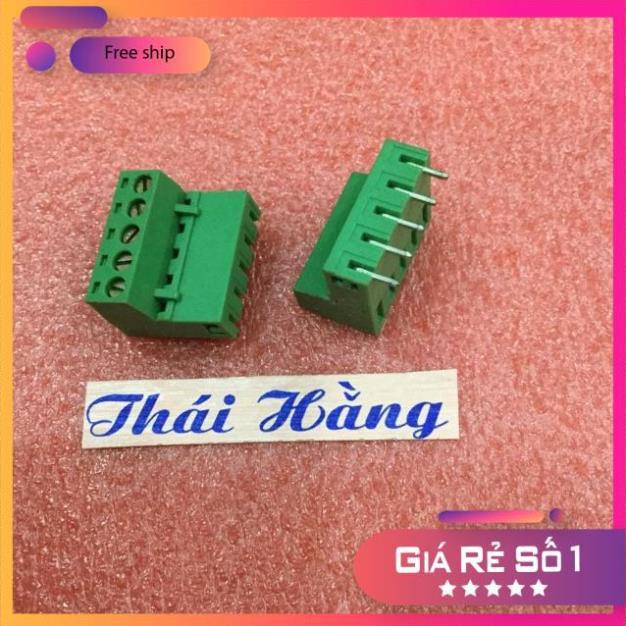 Cầu đấu 5.08 mm đực cái cong 5 P (10 chiếc )