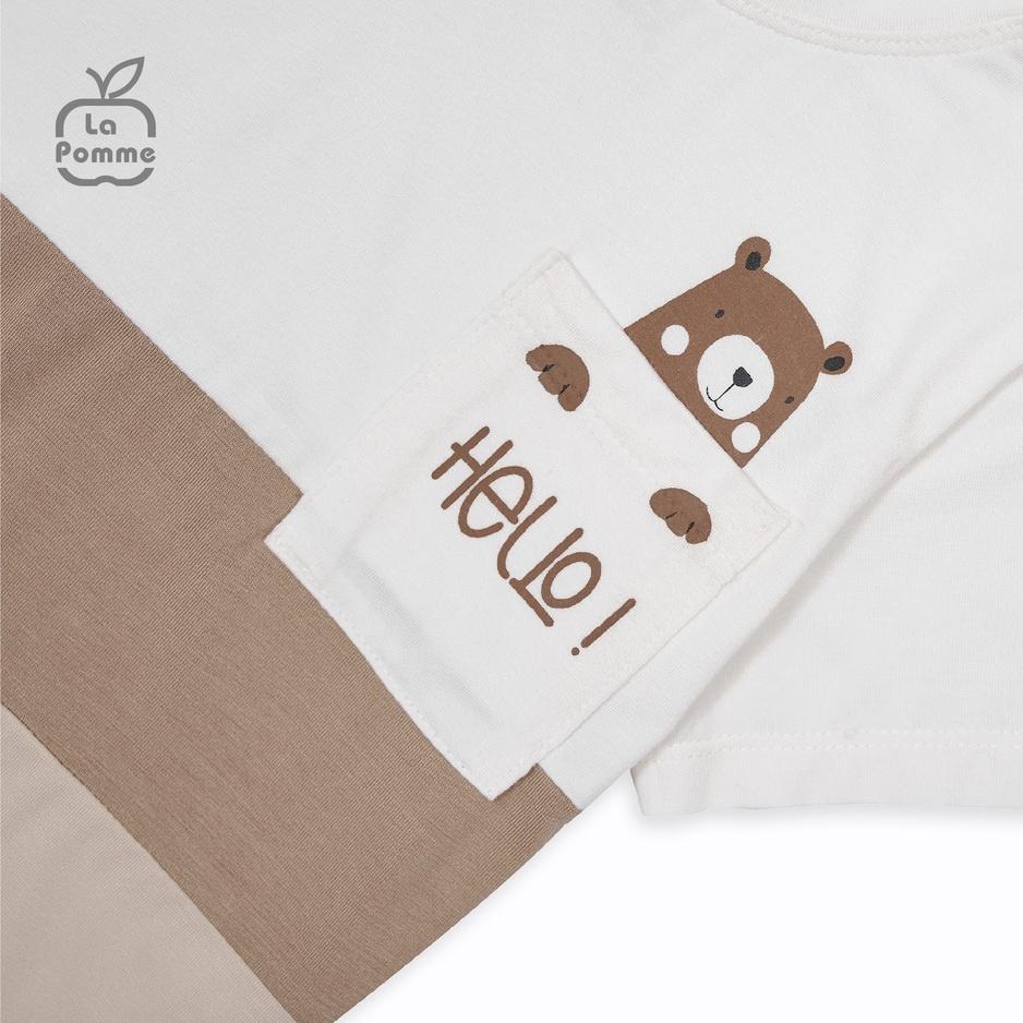 Bộ cộc tay La Pomme Hello Little Bear