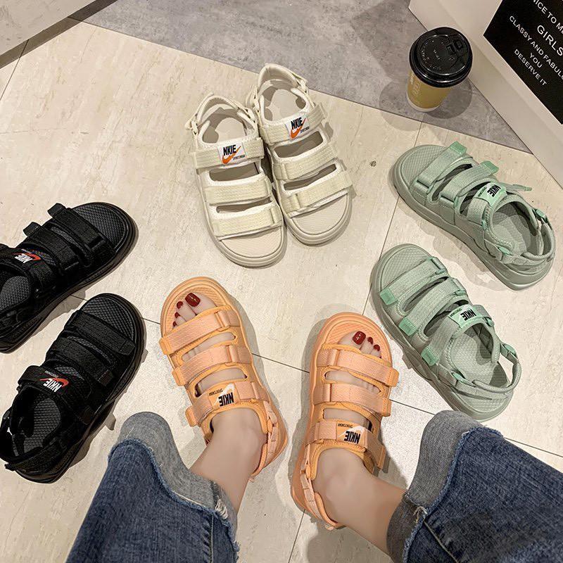 (A016) Sandal nữ 3 quai ngang phong cách Hàn Quốc CAO CẤP NKIE (hàng loại 1) !