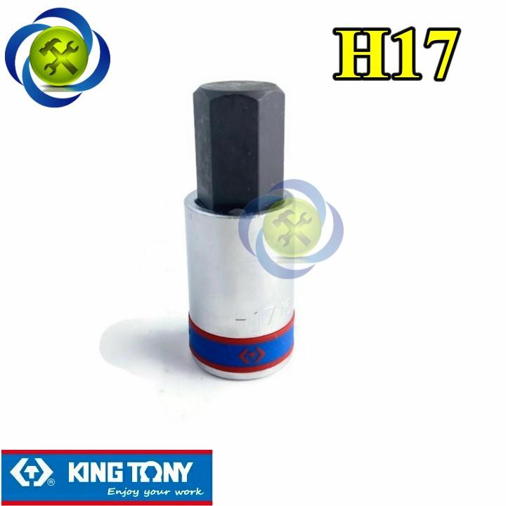 Tuýp lục giác 17mm Kingtony 402517 loại 1/2 trắng-đen