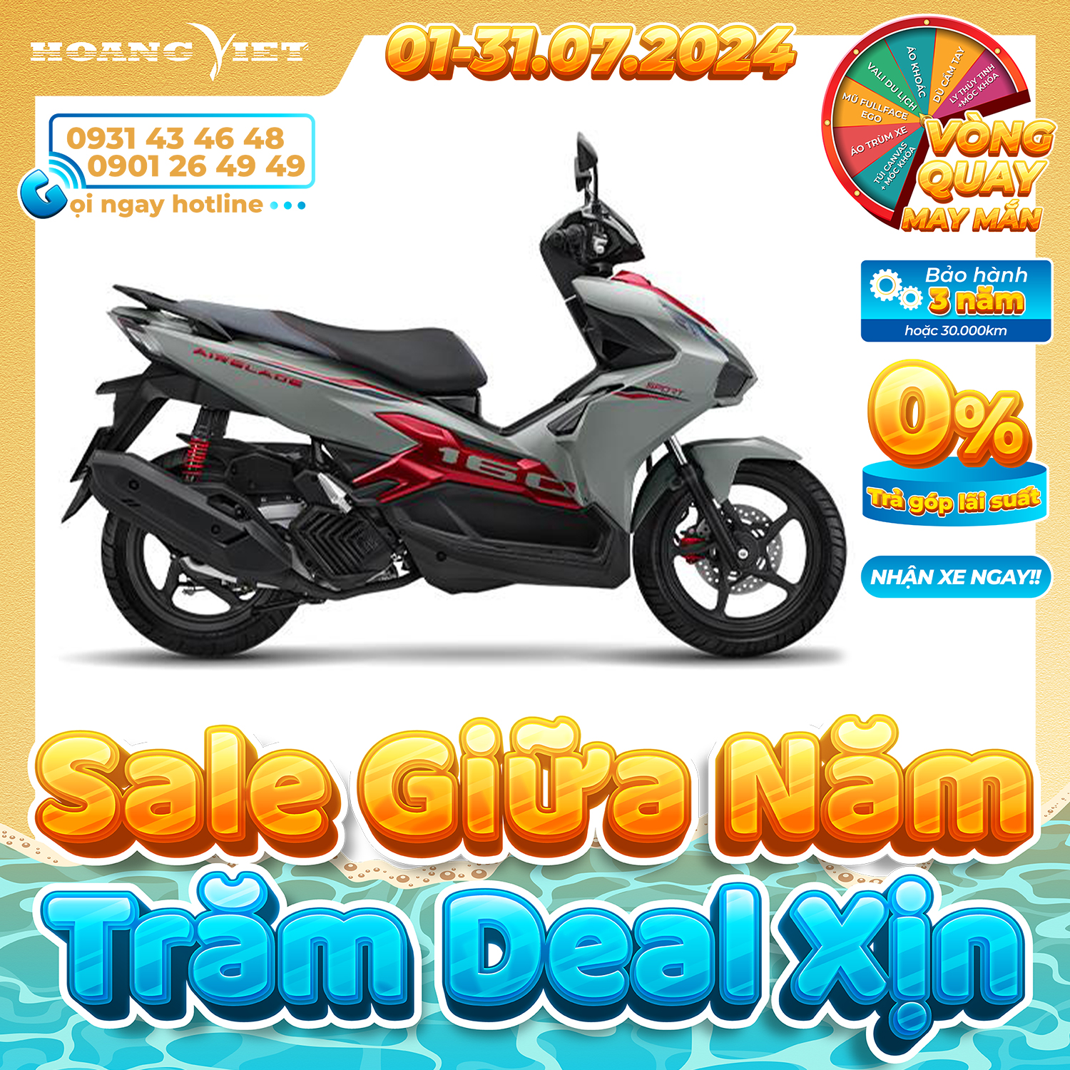 Xe máy Honda Air Blade 160cc 2025 - Phiên Bản Thể Thao
