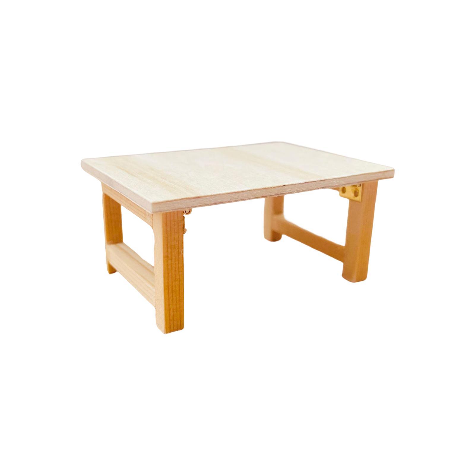 Miniature Dollhouse Table Decor Handmade Children Toy Simulated Furniture Model Pretend Play Gifts for Girls Children Birthday Gifts