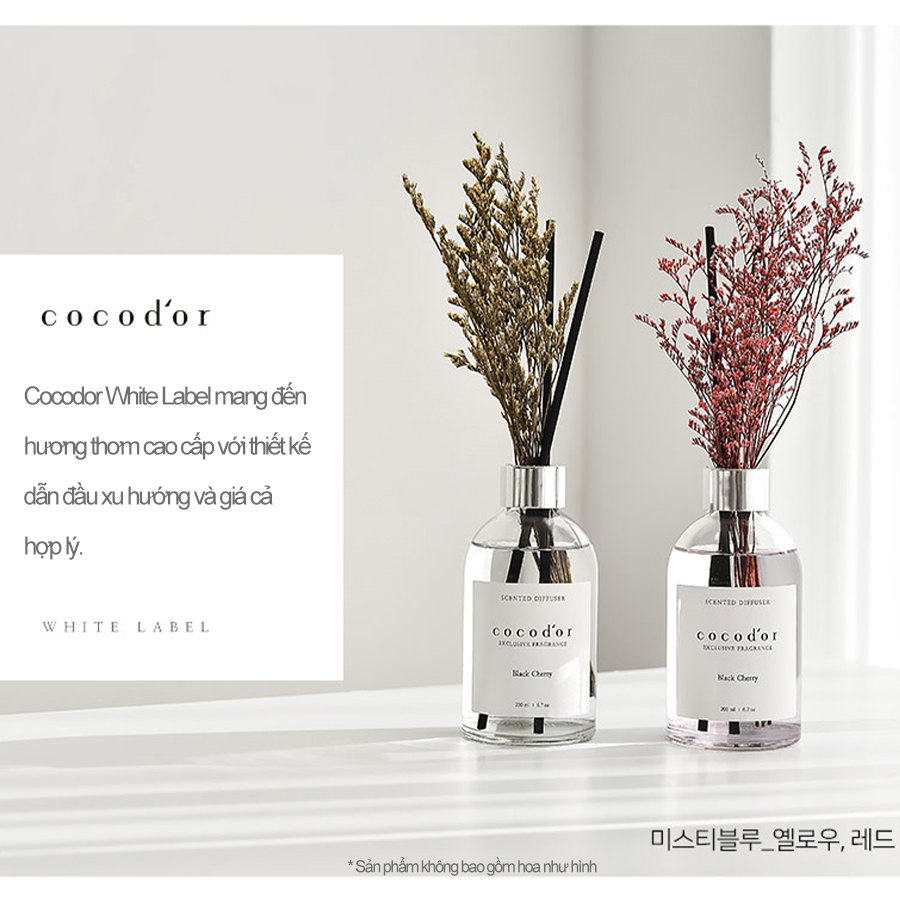 Tinh dầu tán hương COCOD’OR WHITE LABEL W DIFFUSER 200ml